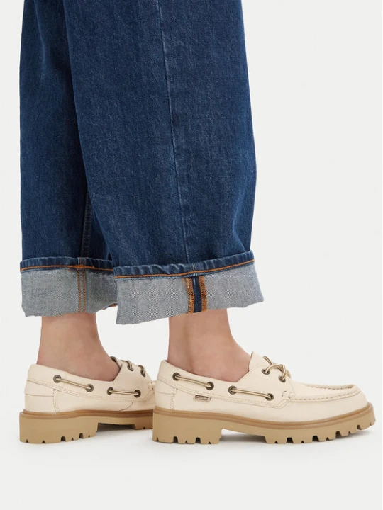 Zdjęcie produktu Sneakersy Clarks Cleyhill Boat. 26187841 Écru Kremowy