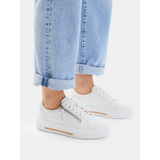 Zdjęcie produktu Sneakersy Clarks Hollyrose Zip 26185917 Biały