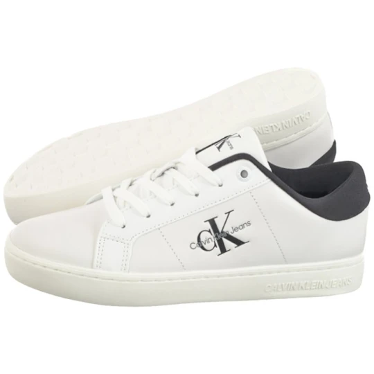 Zdjęcie produktu Sneakersy Classic Cupsole Lowlaceup Lth Wn Bright White / Black YW0YW01444 0GM (CK511-a) Calvin Klein