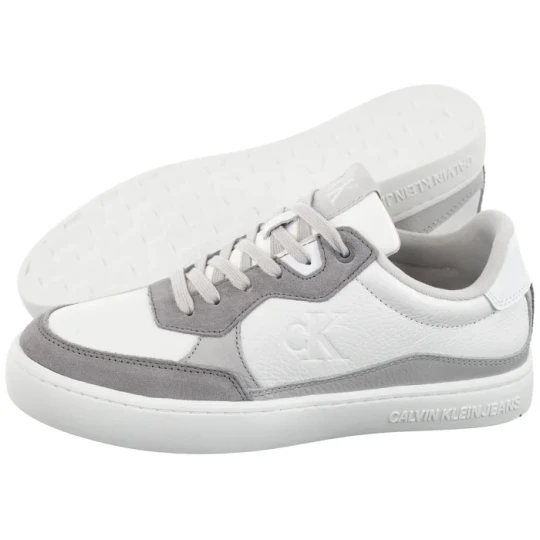 Zdjęcie produktu Sneakersy Classic Cupsole Mg Wmm White / Oyster Mushroom / Formal Grey YM0YM01153 0IR (CK623-a) Calvin Klein