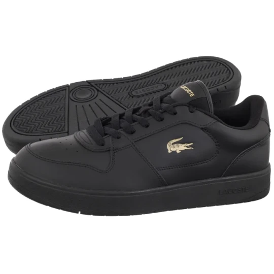Zdjęcie produktu Sneakersy Court Ace 126 2 SMA BLK / GLD-Leather 751SMA01561V7 (LC478-a) Lacoste