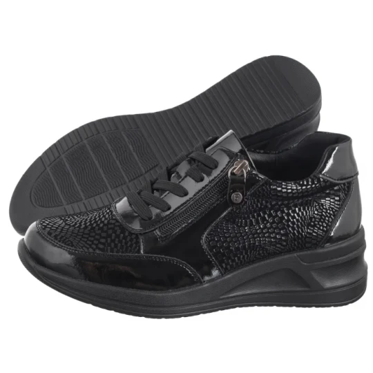 Zdjęcie produktu Sneakersy Czarne DP6352 / 25 BK (FO106-a) Filippo