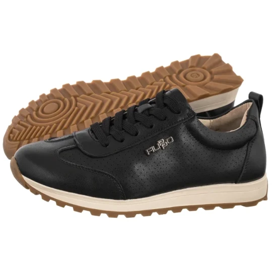 Zdjęcie produktu Sneakersy Czarne DP7557/26 BK (FO251-a) Filippo