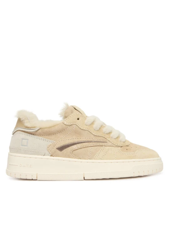 Zdjęcie produktu Sneakersy D.A.T.E. Torneo Pure Fur Mono W431-TPF-MN Beżowy