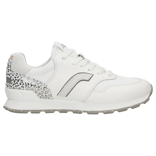 Zdjęcie produktu Białe sneakersy damskie relaks z aplikacja w srebrna panterke r 34202-59