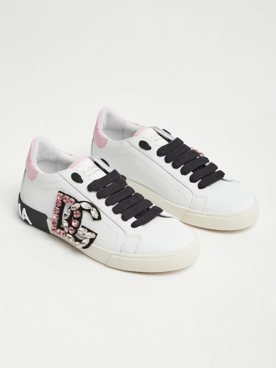 Zdjęcie produktu Sneakersy damskie skórzane Portofino Vintage DOLCE & GABBANA