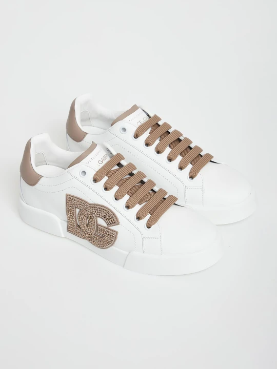 Zdjęcie produktu Sneakersy damskie skórzane Portofino DOLCE & GABBANA