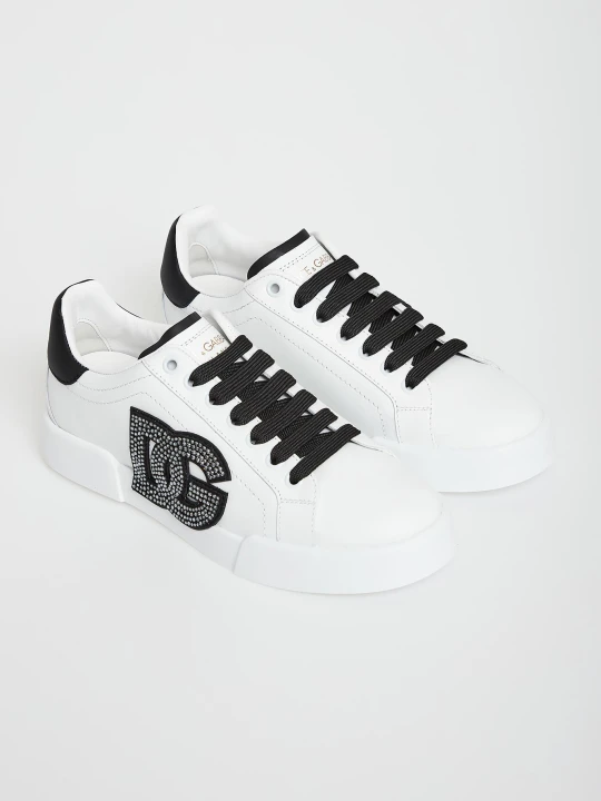Zdjęcie produktu Sneakersy damskie skórzane Portofino DOLCE & GABBANA