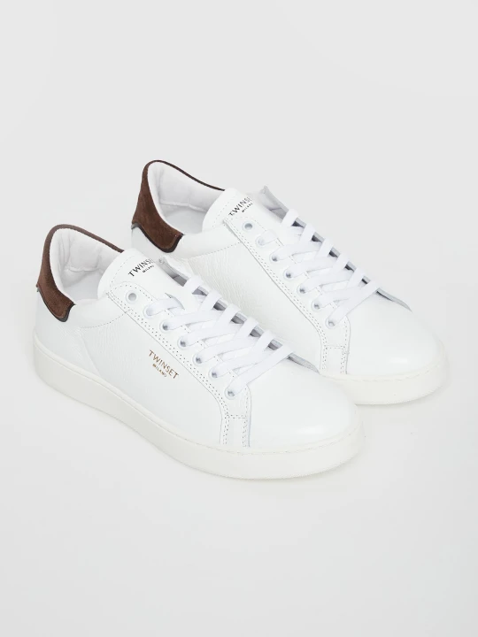 Zdjęcie produktu Sneakersy damskie skórzane TWINSET