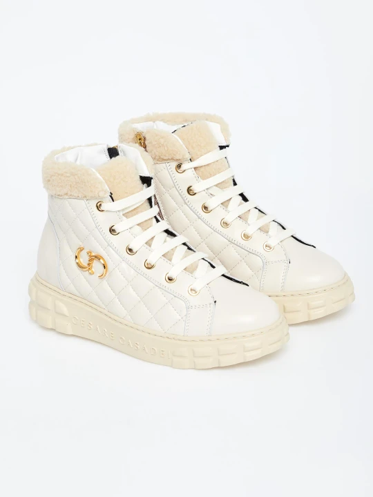 Zdjęcie produktu Sneakersy damskie wysokie CESARE CASADEI