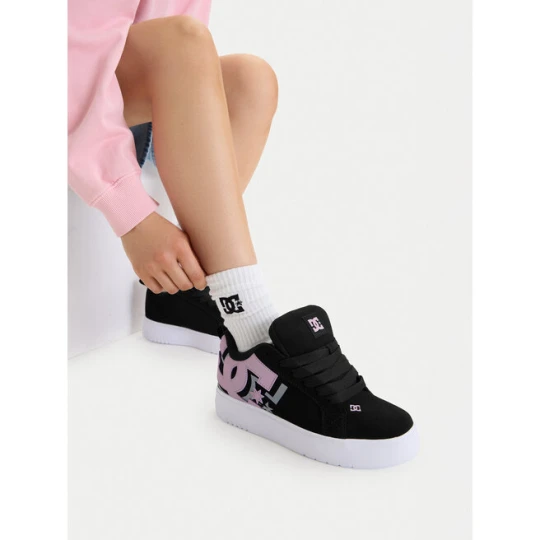Zdjęcie produktu Sneakersy DC Shoes EO-COURT GRAFFIK PLATFORM DC02422003 Czarny