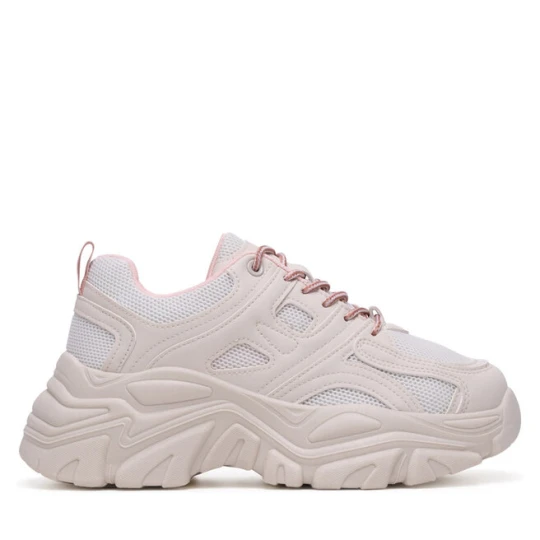 Zdjęcie produktu Sneakersy DeeZee WSS21557-01 Écru Kremowy