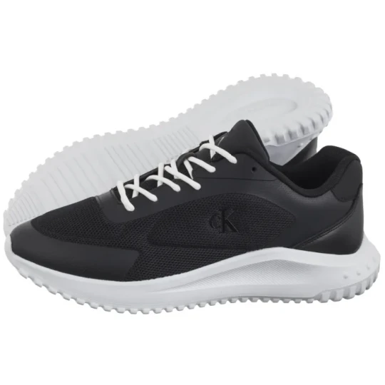 Zdjęcie produktu Sneakersy Eva Runner Low Mesh Mix Ck Black / Bright White YM0YM01185 0GM (CK649-a) Calvin Klein