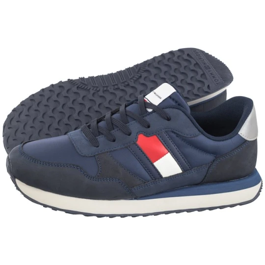 Zdjęcie produktu Sneakersy Flag Low Cut Lace-Up Sneaker T3X9-33130-0316 800 Blue (TH1041-a) Tommy Hilfiger