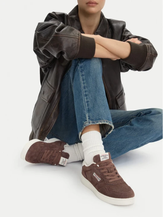 Zdjęcie produktu Sneakersy Guess Jeans EO-XL250041 Brązowy ciemny