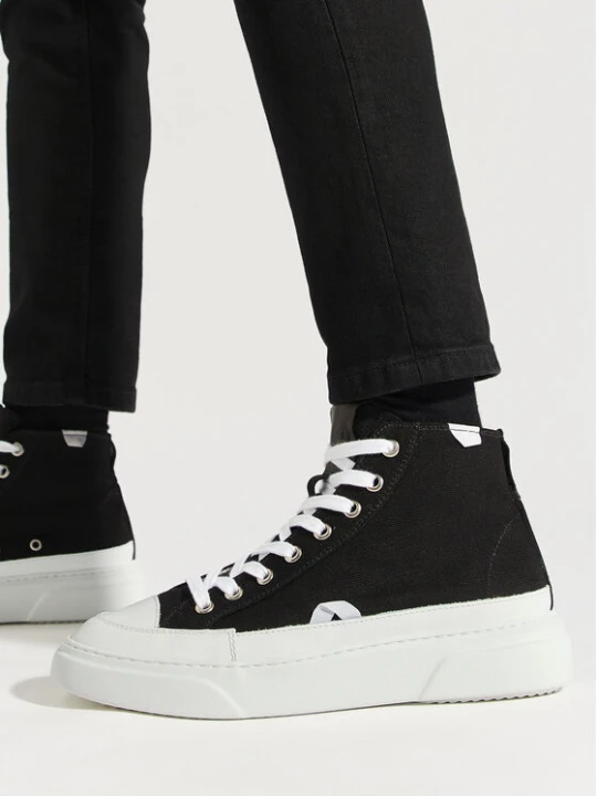 Zdjęcie produktu Sneakersy Inuikii Canvas Lex High 50103-991 Czarny