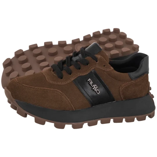 Zdjęcie produktu Sneakersy Khaki Czarne DP7983 / 26 KH BK (FO253-a) Filippo