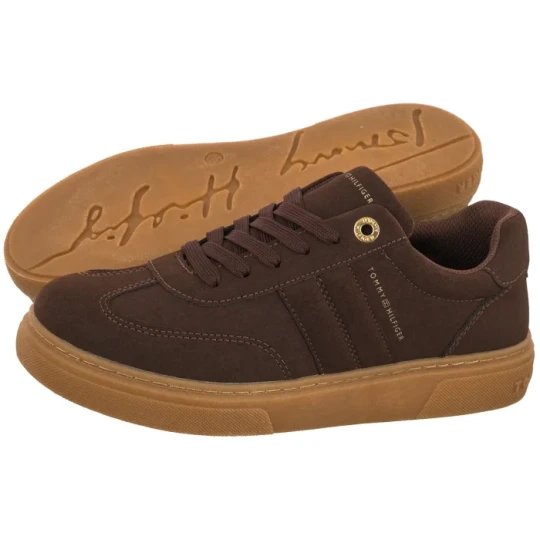 Zdjęcie produktu Sneakersy Low Cut Lace-Up Sneaker Dark Brown T3A9-35086-0315 525 (TH1512-b) Tommy Hilfiger