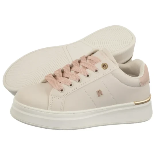 Zdjęcie produktu Sneakersy Low Cut Lace-Up Sneaker Milk / Nude T3A9-34253-1355B172 (TH1449-a) Tommy Hilfiger