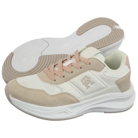 Zdjęcie produktu Sneakersy Low Cut Lace-UP Sneaker Off White/Nude T3A9-34368-1748A708 (TH1452-a) Tommy Hilfiger