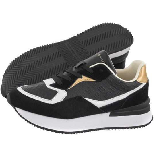 Zdjęcie produktu Sneakersy Lux Monogram Runner Black FW0FW07816 BDS (TH1062-a) Tommy Hilfiger