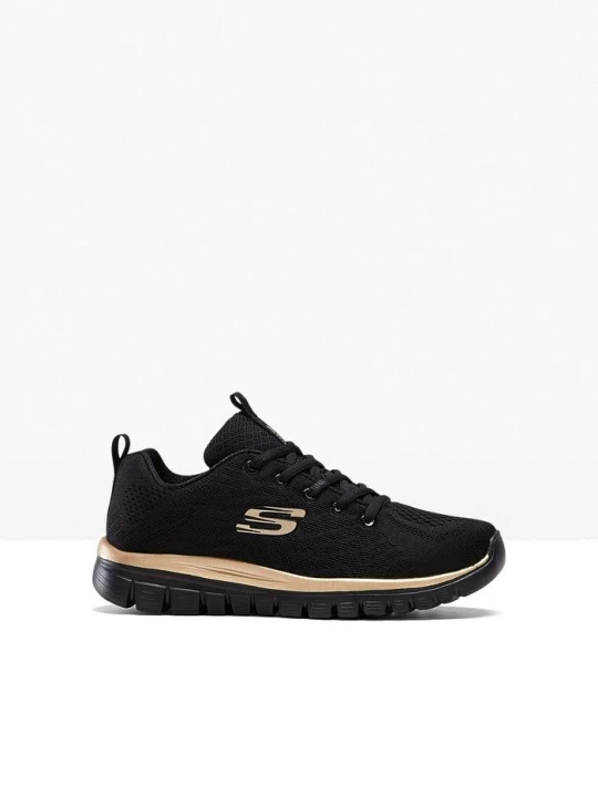 Zdjęcie produktu Sneakersy marki Skechers z pianką memory BonPrix czarny