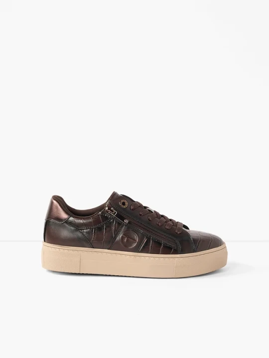 Zdjęcie produktu Sneakersy marki Tamaris z zamkiem błyskawicznym BonPrix brązowy