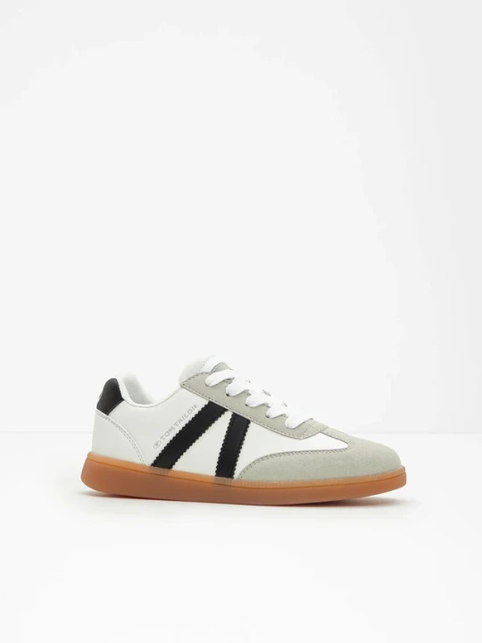 Zdjęcie produktu Sneakersy marki Tom Tailor w stylu retro BonPrix biały