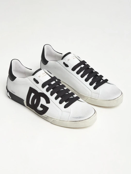 Zdjęcie produktu Sneakersy męskie skórzane Portofino Vintage DOLCE & GABBANA