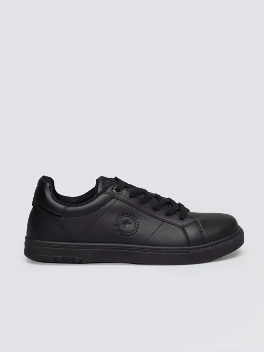 Zdjęcie produktu sneakersy męskie ze skóry ekologicznej czarne nn174281 906 Big Star