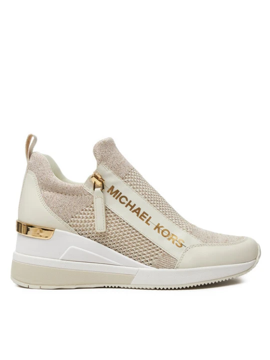 Zdjęcie produktu Sneakersy MICHAEL Michael Kors Wills Metallic Stretch Knit Trainer 43S3WIFS4D Beżowy