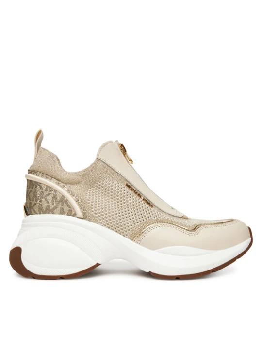 Zdjęcie produktu Sneakersy MICHAEL Michael Kors Zuma Mixed-Media Trainer 43F5ZUFP2L Złoty