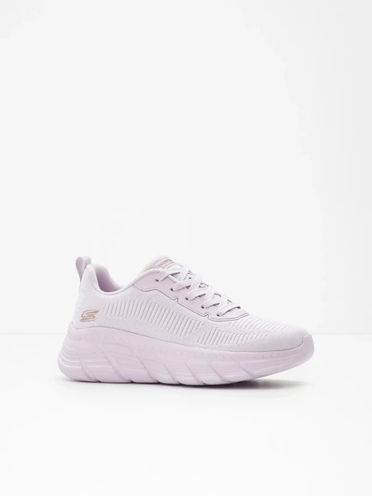 Zdjęcie produktu Sneakersy na grubej podeszwie Skechers z pianką memory foam BonPrix fioletowy