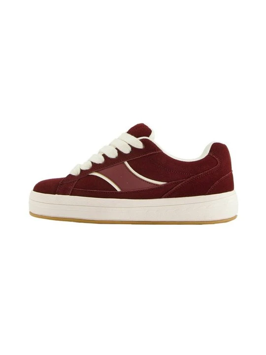 Zdjęcie produktu Sneakersy niskie Bershka ciemnoczerwony