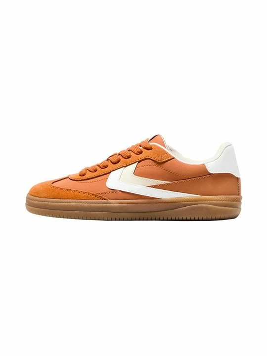 Zdjęcie produktu Sneakersy niskie Bershka pomarańczowy