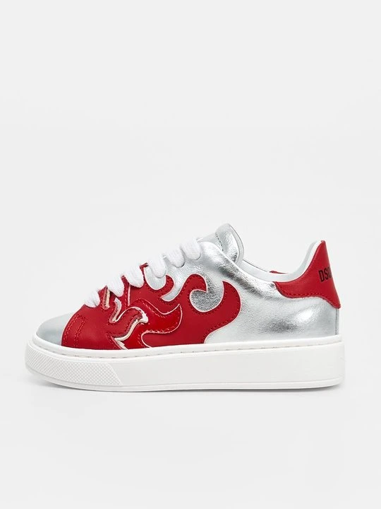 Zdjęcie produktu Sneakersy niskie Dsquared2 srebrny