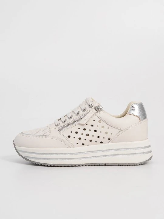 Zdjęcie produktu Sneakersy niskie Geox mleczny