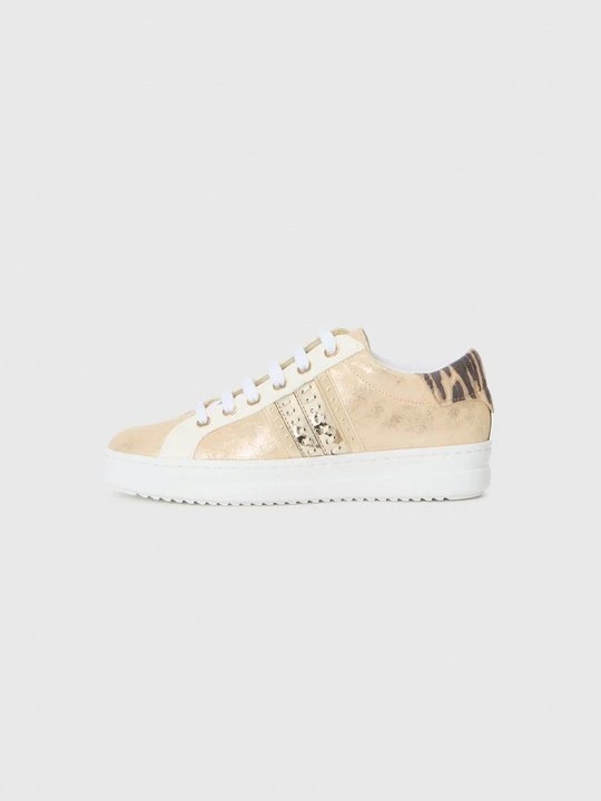 Zdjęcie produktu Sneakersy niskie Geox złoty