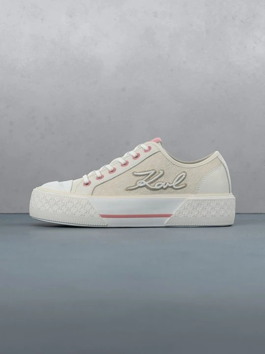 Zdjęcie produktu Sneakersy niskie KARL LAGERFELD mleczny