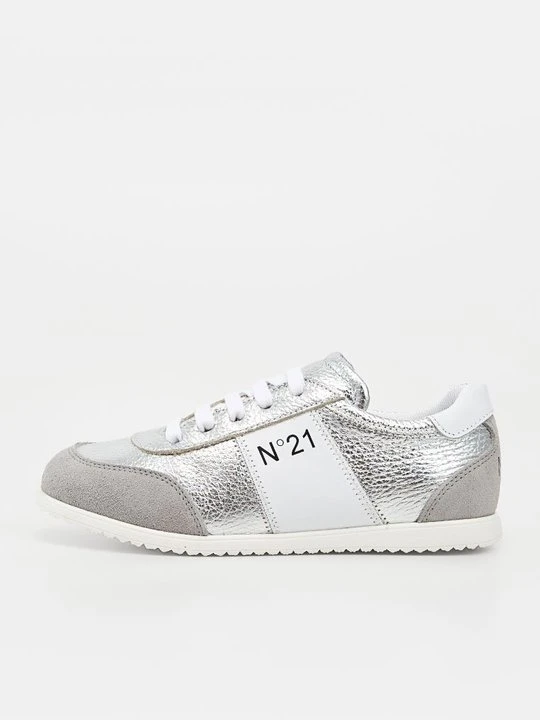 Zdjęcie produktu Sneakersy niskie N°21 srebrny