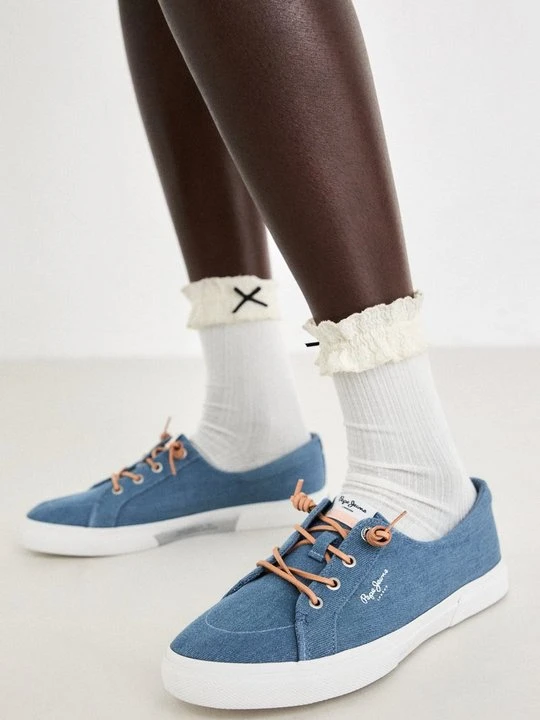 Zdjęcie produktu Sneakersy niskie Pepe Jeans niebieski denim