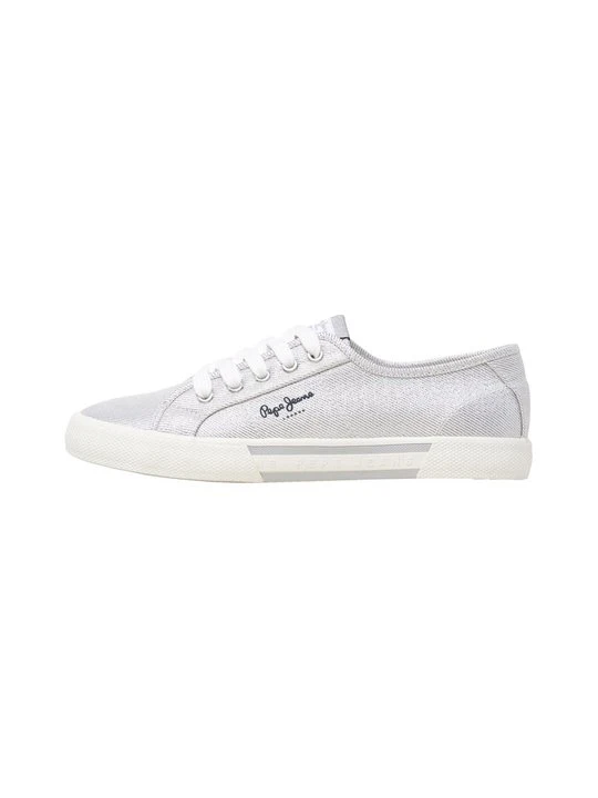 Zdjęcie produktu Sneakersy niskie Pepe Jeans srebrny