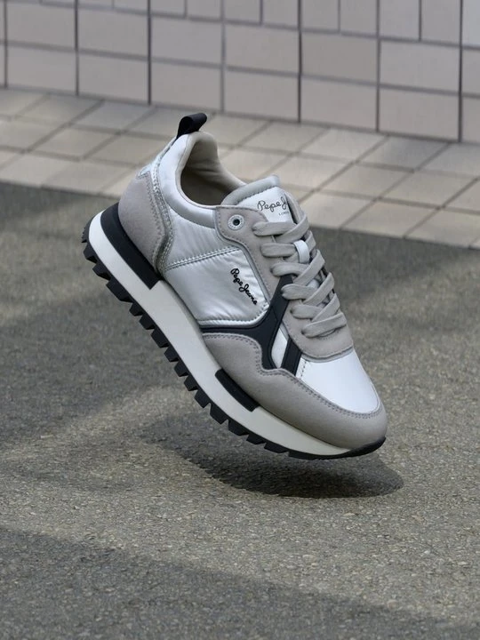 Zdjęcie produktu Sneakersy niskie Pepe Jeans srebrny