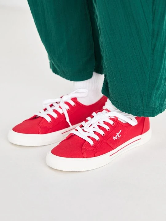 Zdjęcie produktu Sneakersy niskie Pepe Jeans czerwony