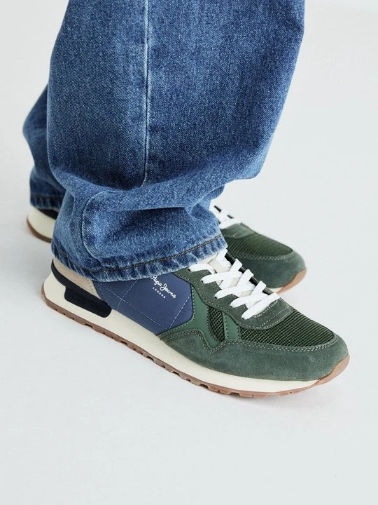 Zdjęcie produktu Sneakersy niskie Pepe Jeans oliwkowy