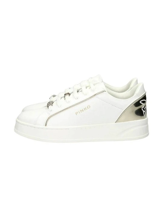 Zdjęcie produktu Sneakersy niskie Pinko mleczny