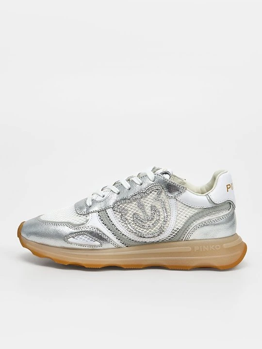 Zdjęcie produktu Sneakersy niskie Pinko srebrny