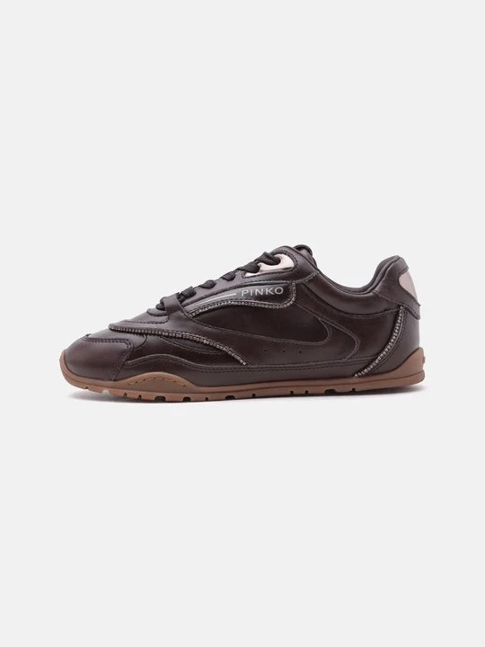 Zdjęcie produktu Sneakersy niskie Pinko ciemnobrązowy