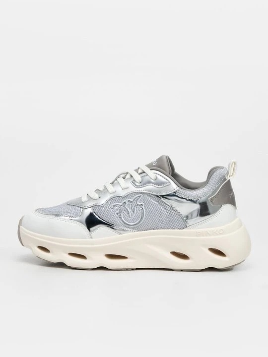 Zdjęcie produktu Sneakersy niskie Pinko srebrny