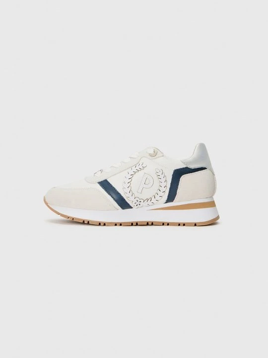 Zdjęcie produktu Sneakersy niskie Pollini mleczny